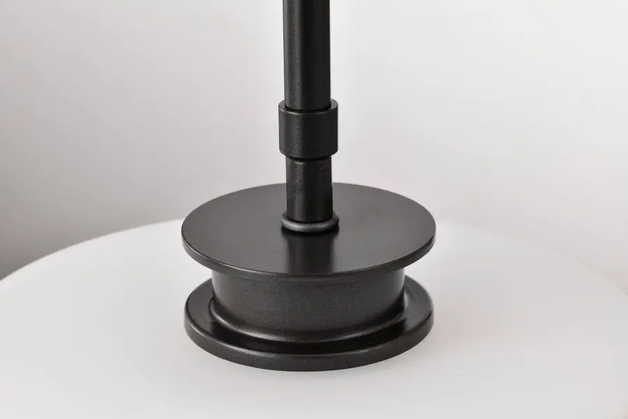 Warren 8-Inch Pendant in Gun Metal with Satin White Glass - Image 13