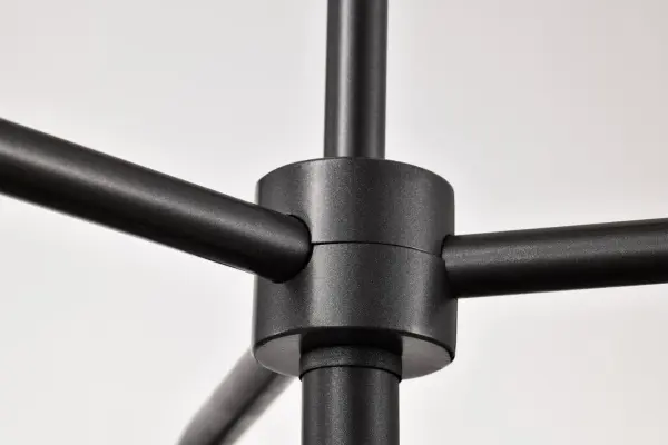 Warren 17" Pendant in Gun Metal with Satin White Glass - Image 13