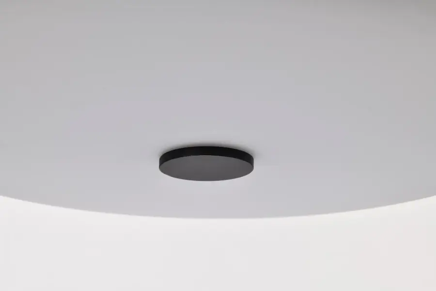 Warren 17" Pendant in Gun Metal with Satin White Glass - Image 15