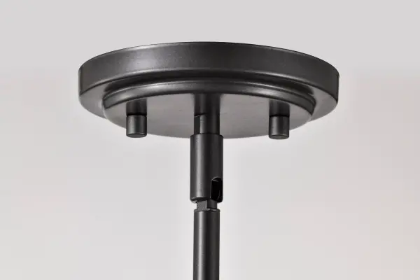 Warren 17" Pendant in Gun Metal with Satin White Glass - Image 9