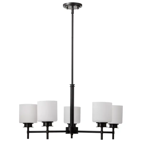 Warren 5-Light Chandelier in Gun Metal - Image 5