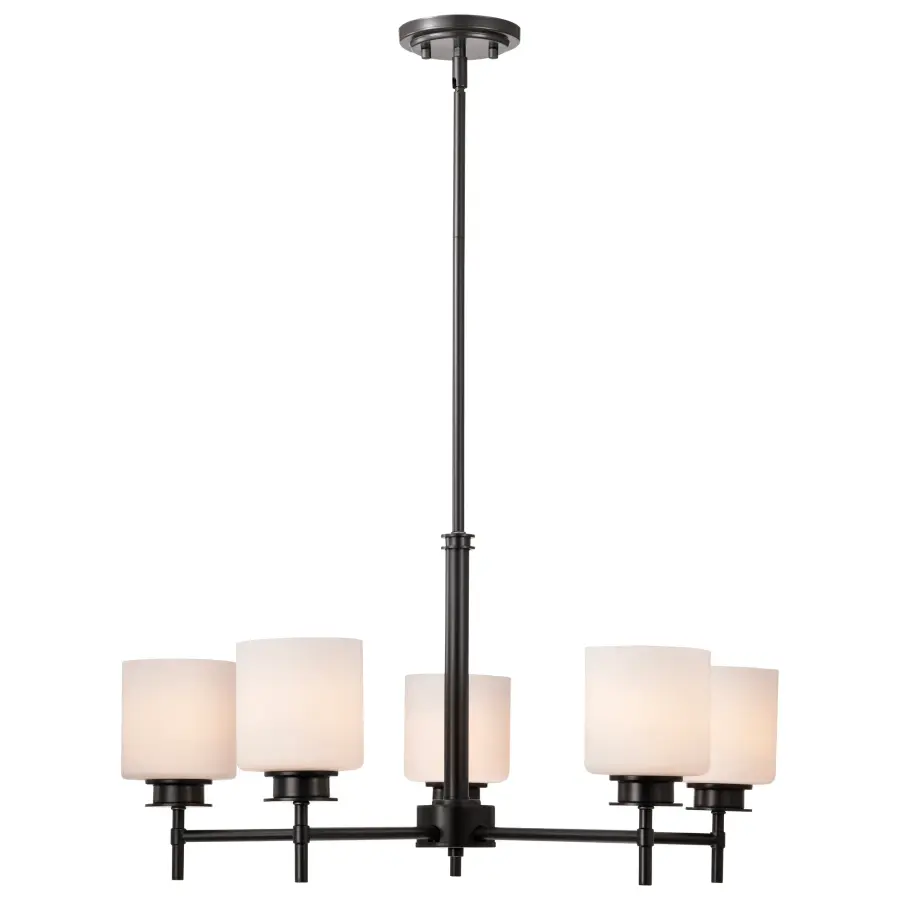 Warren 5-Light Chandelier in Gun Metal - Image 6