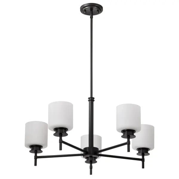 Warren 5-Light Chandelier in Gun Metal - Image 7