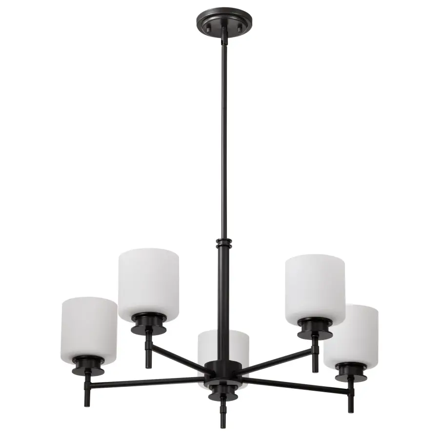 Warren 5-Light Chandelier in Gun Metal - Image 7