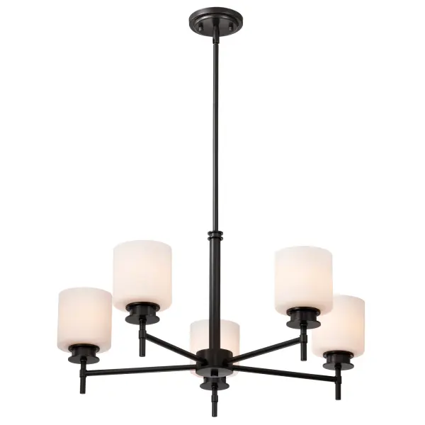 Warren 5-Light Chandelier in Gun Metal - Image 8