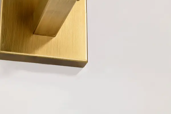 Roselle 1-Light Vanity in Natural Brass with White Glass - Image 17