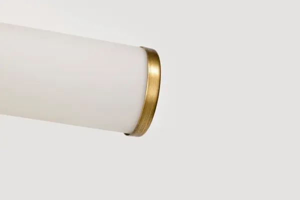 Roselle 2-Light Vanity in Natural Brass with White Glass - Image 15