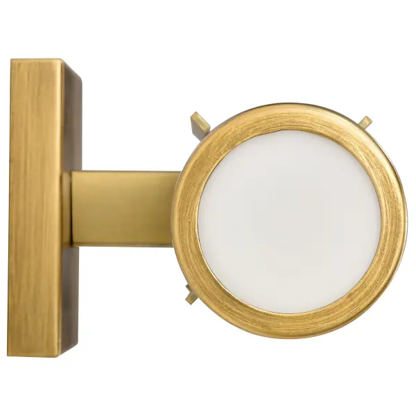 Roselle 2-Light Vanity in Natural Brass with White Glass - Image 9