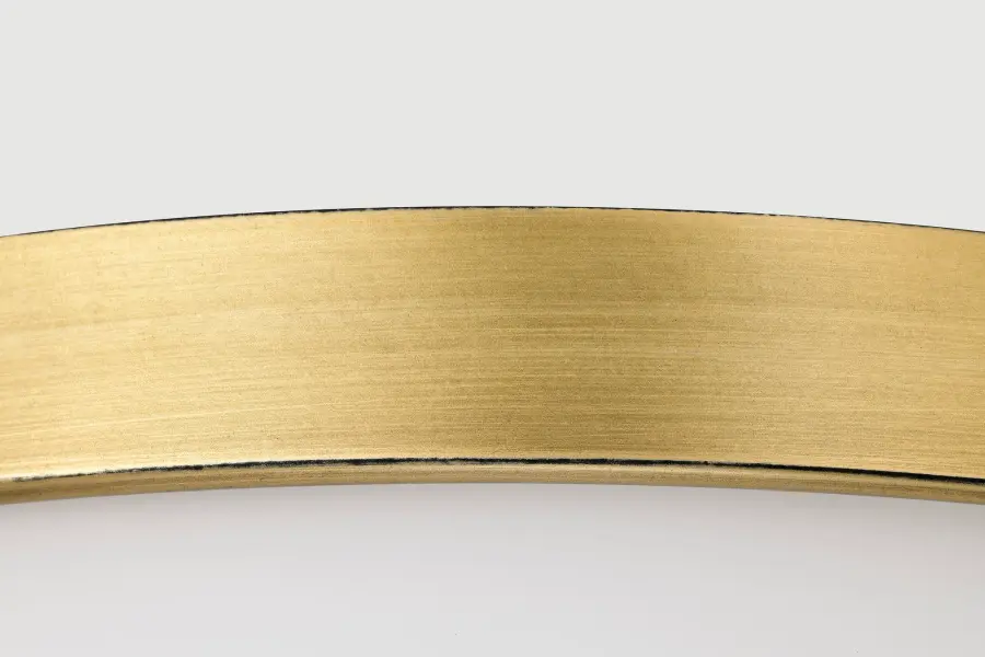 Roselle 15" Flush Mount in Natural Brass with White Glass - Image 10