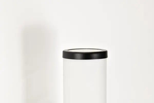 Roselle 1-Light Vanity in Matte Black with White Glass - Image 13