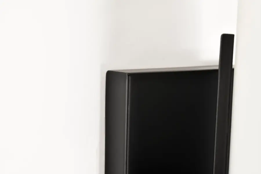 Roselle 1-Light Vanity in Matte Black with White Glass - Image 15