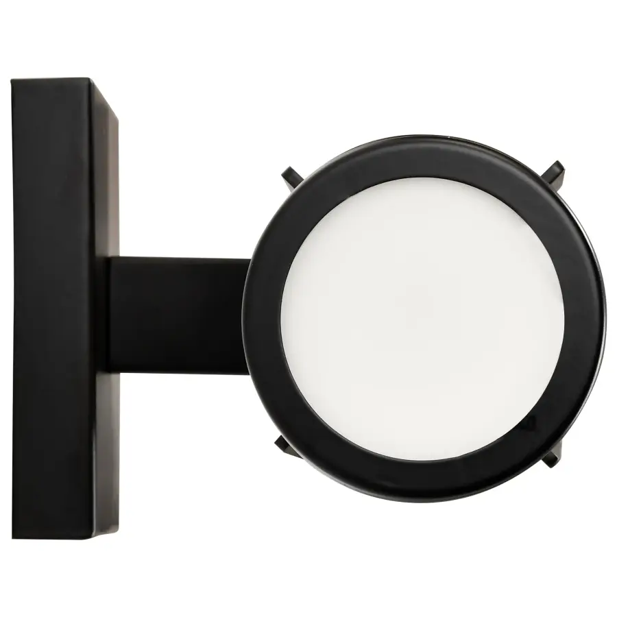 Roselle 2-Light Vanity in Matte Black with White Glass - Image 9