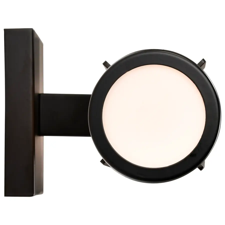 Roselle 2-Light Vanity in Matte Black with White Glass - Image 10