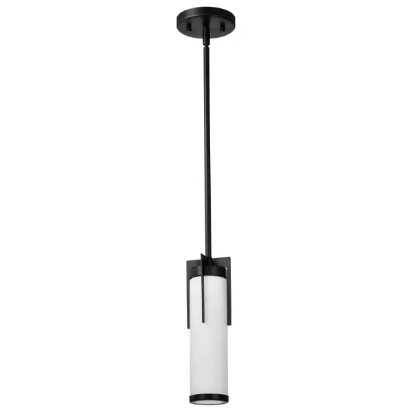 The Roselle Mini Pendant offers a refined balance of transitional and contemporary design with its matte black finish and white glass shade. Perfect for kitchen islands, bathrooms, or entryways, it delivers soft, diffused lighting in a compact form.