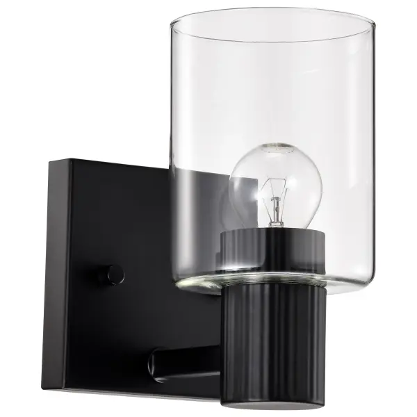 The Clarksville vanity light embodies modern minimalism with its clean lines and sophisticated matte black finish. Clear glass shades allow maximum light output while the slim profile fits seamlessly in any bathroom.