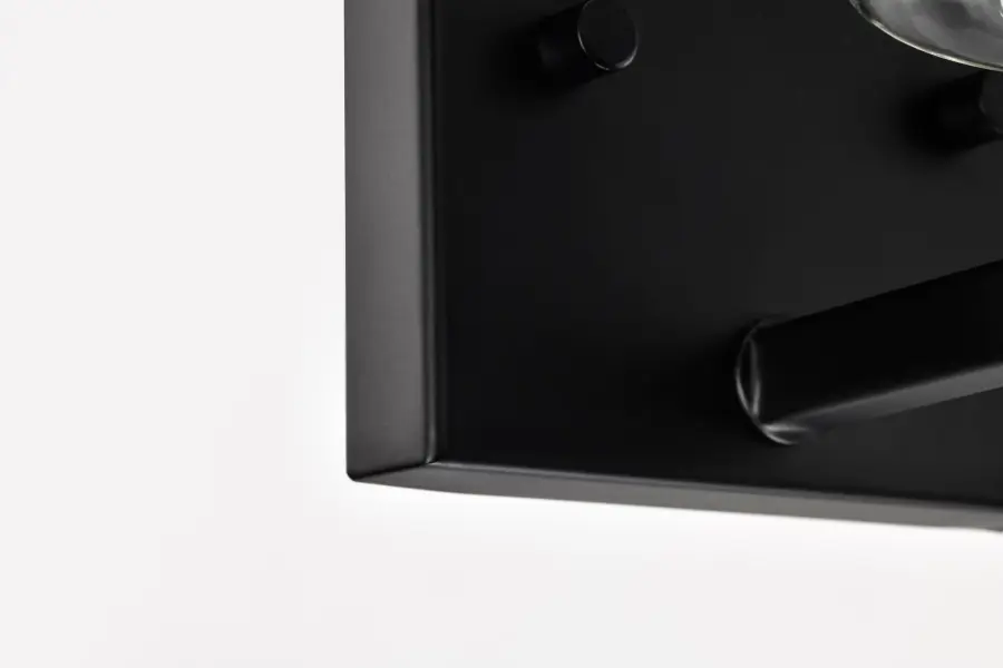 Clarksville 1-Light Vanity in Matte Black with Clear Glass - Image 13