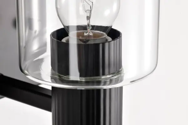 Clarksville 1-Light Vanity in Matte Black with Clear Glass - Image 16