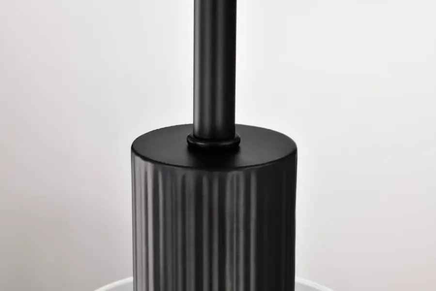 Clarksville Mini Pendant - Matte Black with Clear Glass - Image 11