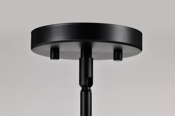 Clarksville Mini Pendant - Matte Black with Clear Glass - Image 12