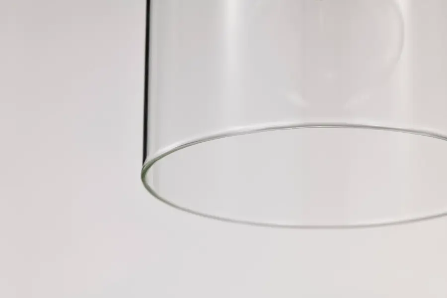 Clarksville Mini Pendant - Matte Black with Clear Glass - Image 10