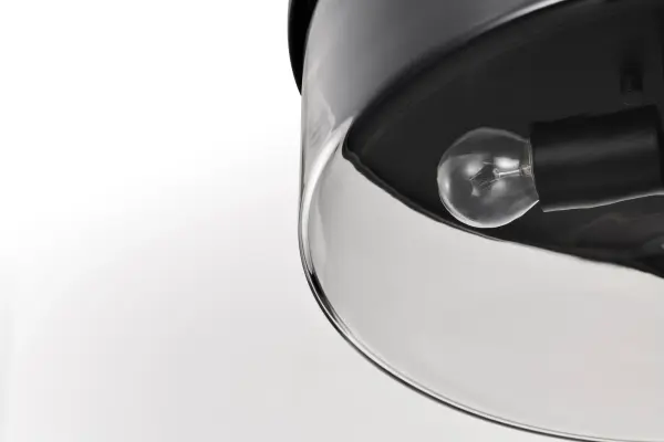 Clarksville 15-Inch Flush Mount in Matte Black with Clear Glass - Image 14