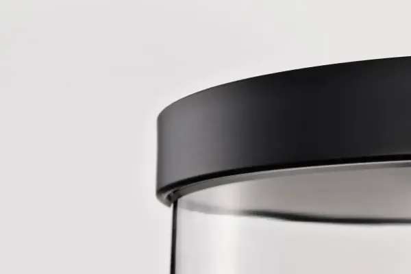 Clarksville 15-Inch Flush Mount in Matte Black with Clear Glass - Image 9