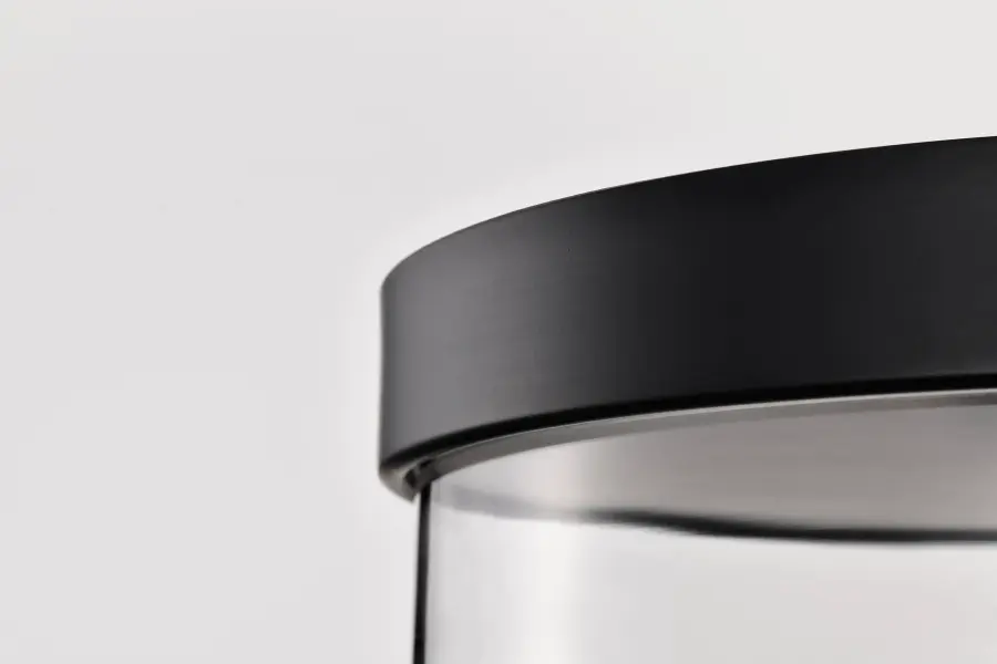 Clarksville 15-Inch Flush Mount in Matte Black with Clear Glass - Image 9