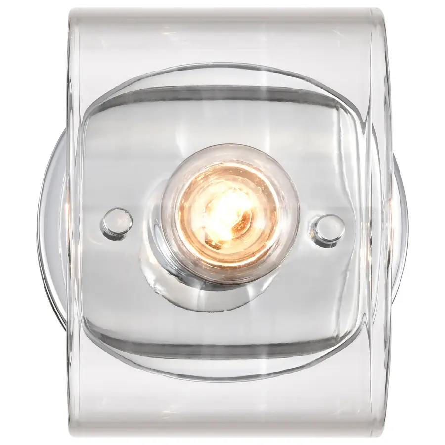 Marlowe 1-Light Vanity in Polished Nickel with Clear Glass - Image 12