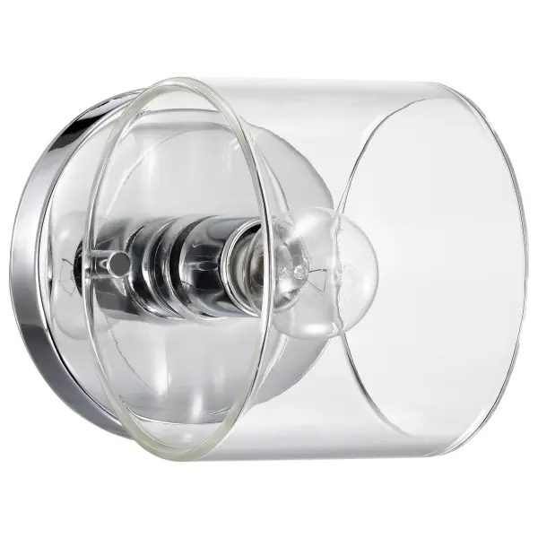 Marlowe 1-Light Vanity in Polished Nickel with Clear Glass - Image 5