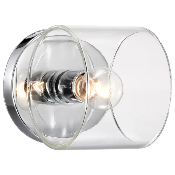 Marlowe 1-Light Vanity in Polished Nickel with Clear Glass - Image 6