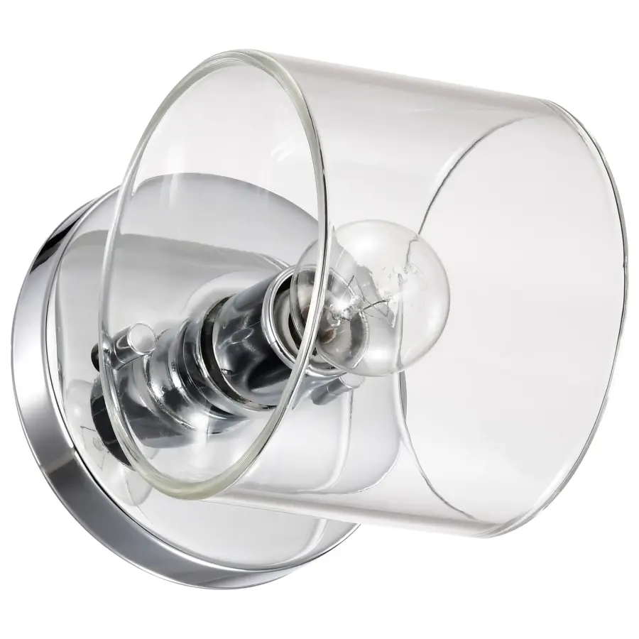 Marlowe 1-Light Vanity in Polished Nickel with Clear Glass - Image 7