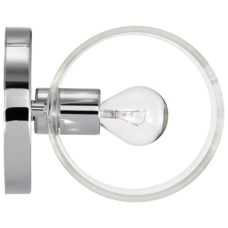 Marlowe 1-Light Vanity in Polished Nickel with Clear Glass - Image 9
