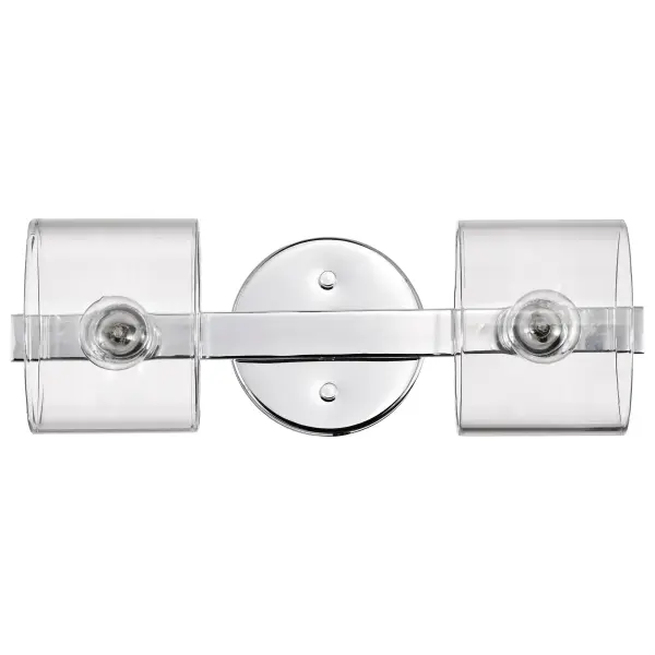 Marlowe 2-Light Vanity in Polished Nickel with Clear Glass - Image 11