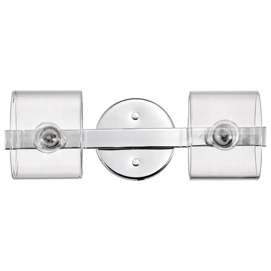 Marlowe 2-Light Vanity in Polished Nickel with Clear Glass - Image 11