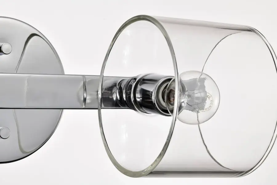 Marlowe 2-Light Vanity in Polished Nickel with Clear Glass - Image 14