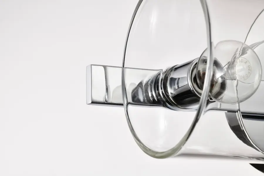 Marlowe 2-Light Vanity in Polished Nickel with Clear Glass - Image 15