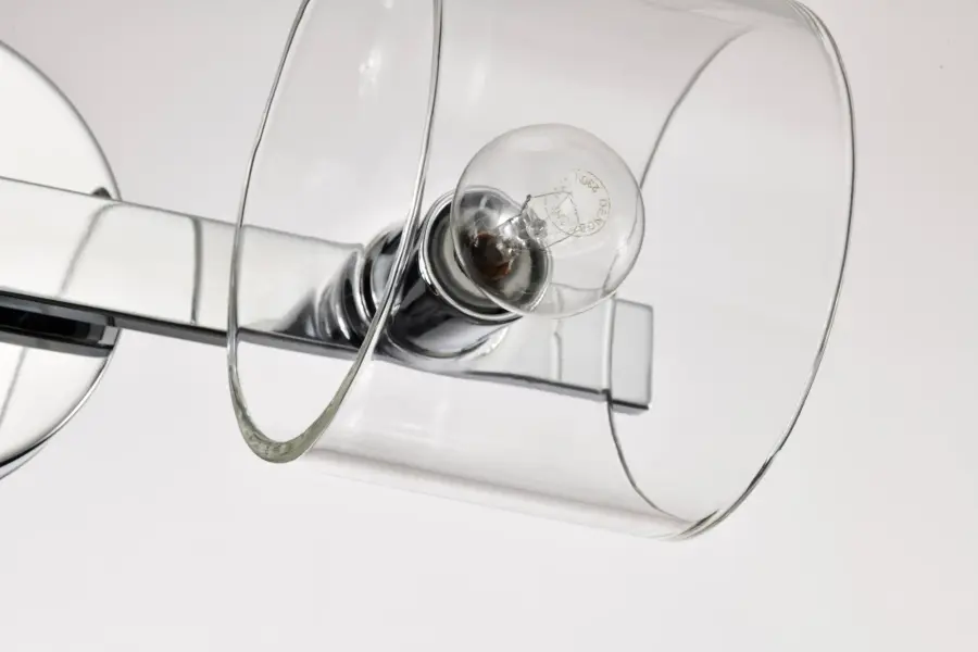 Marlowe 2-Light Vanity in Polished Nickel with Clear Glass - Image 17