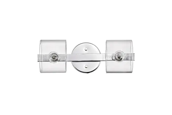 Marlowe 2-Light Vanity in Polished Nickel with Clear Glass - Image 18