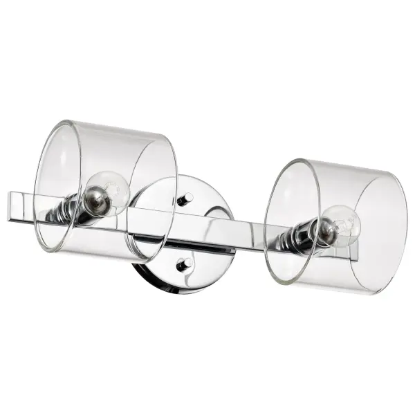 Marlowe 2-Light Vanity in Polished Nickel with Clear Glass - Image 7
