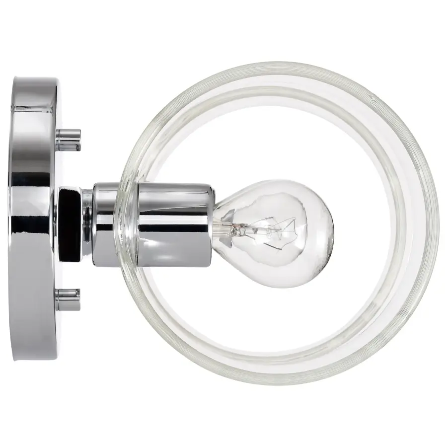 Marlowe 2-Light Vanity in Polished Nickel with Clear Glass - Image 9