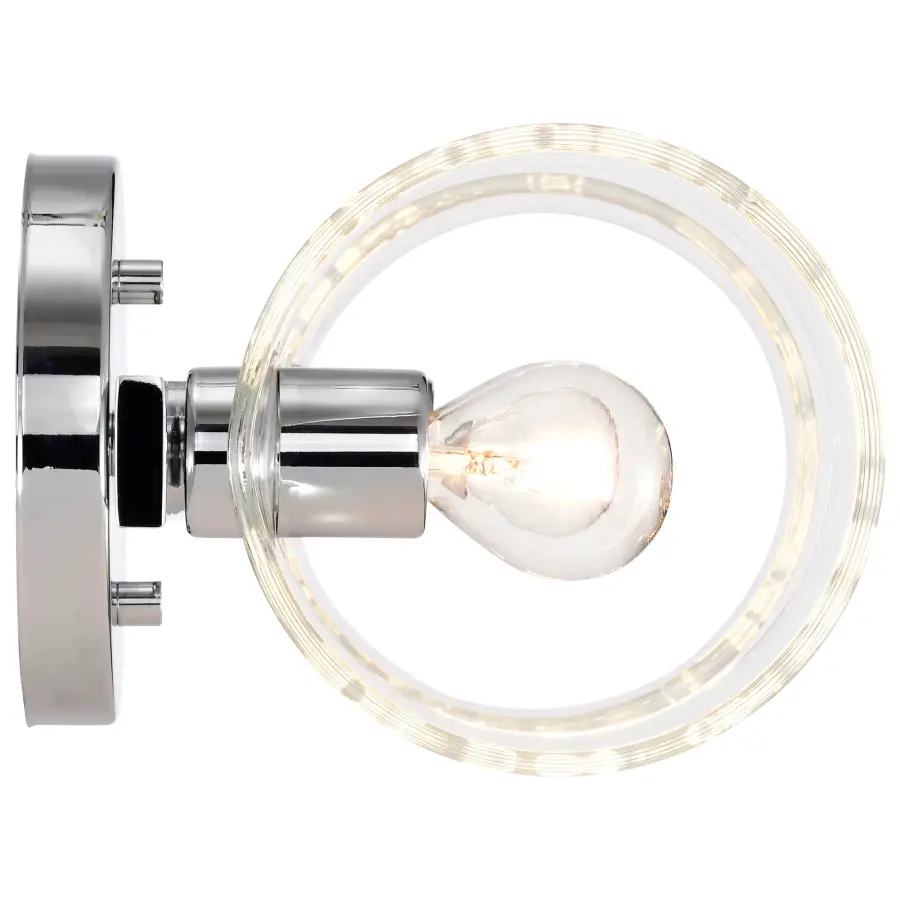 Marlowe 2-Light Vanity in Polished Nickel with Clear Glass - Image 10
