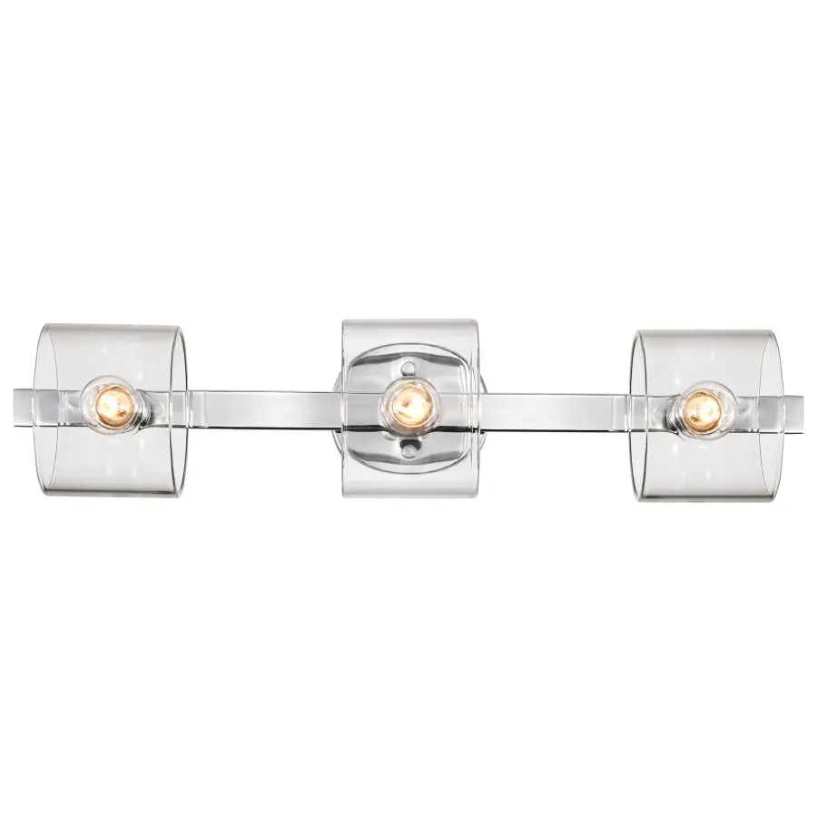 Marlowe 3-Light Vanity in Polished Nickel with Clear Glass - Image 12