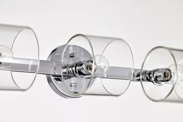 Marlowe 3-Light Vanity in Polished Nickel with Clear Glass - Image 13