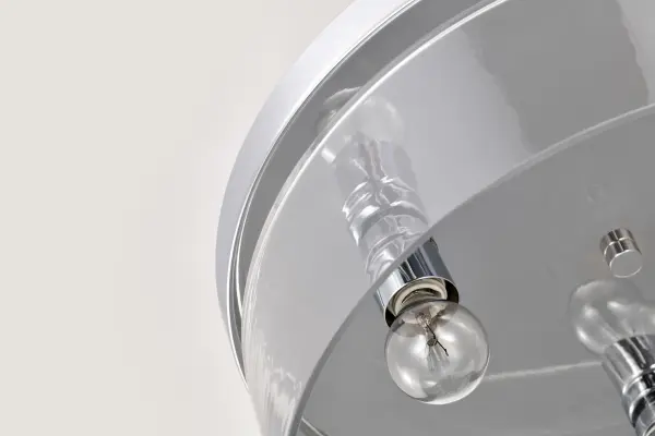 Marlowe 15" Flush Mount in Polished Nickel with Clear Glass - Image 13