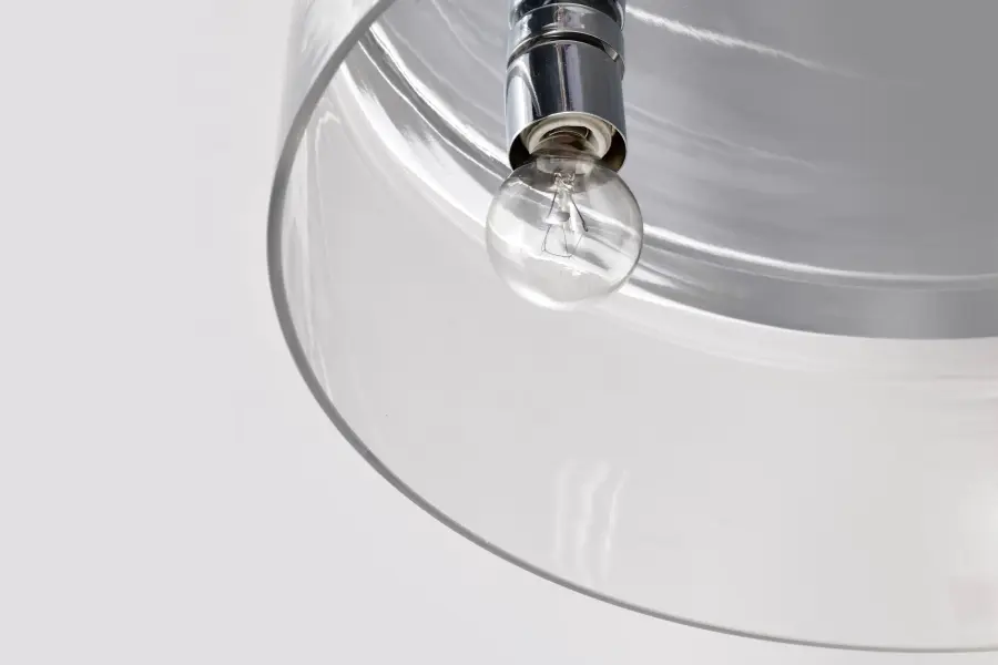 Marlowe 15" Flush Mount in Polished Nickel with Clear Glass - Image 14