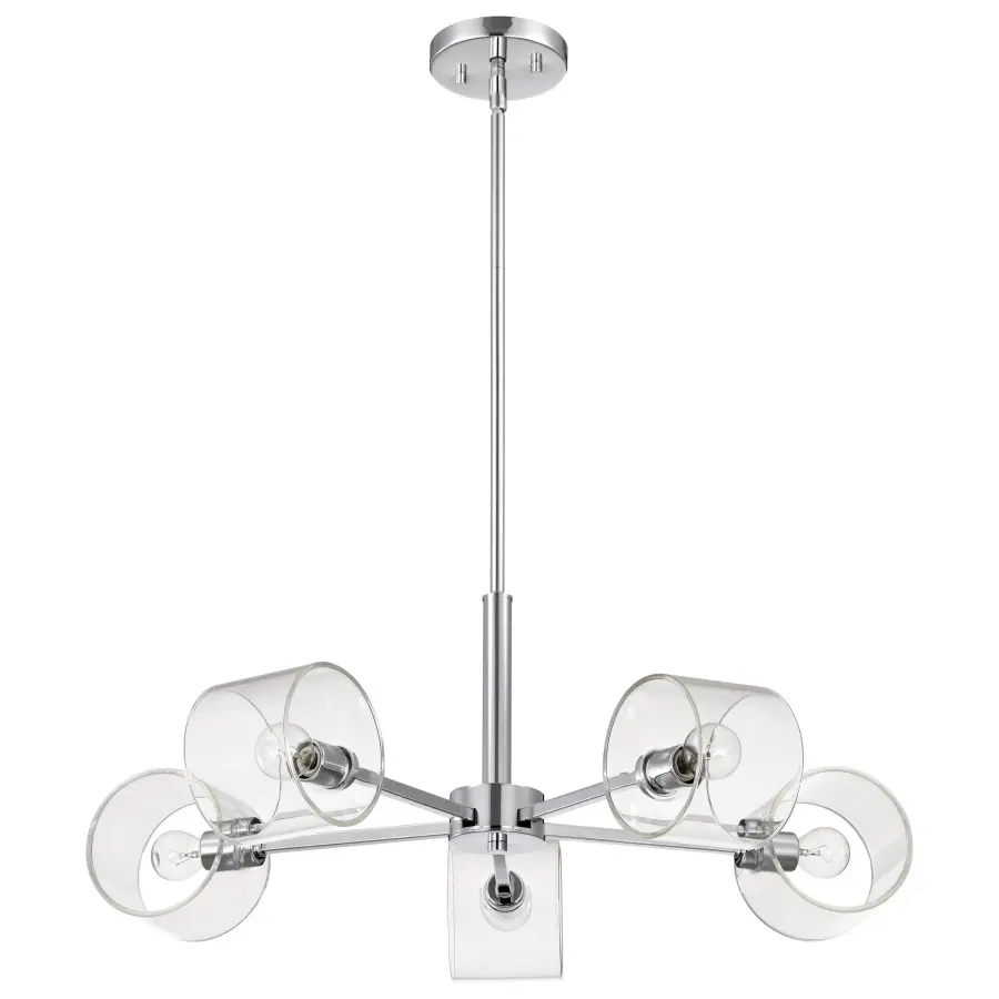 Marlowe 5-Light Chandelier in Polished Nickel - Image 1
