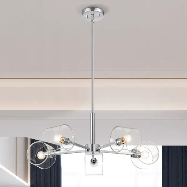 Marlowe 5-Light Chandelier in Polished Nickel - Image 3