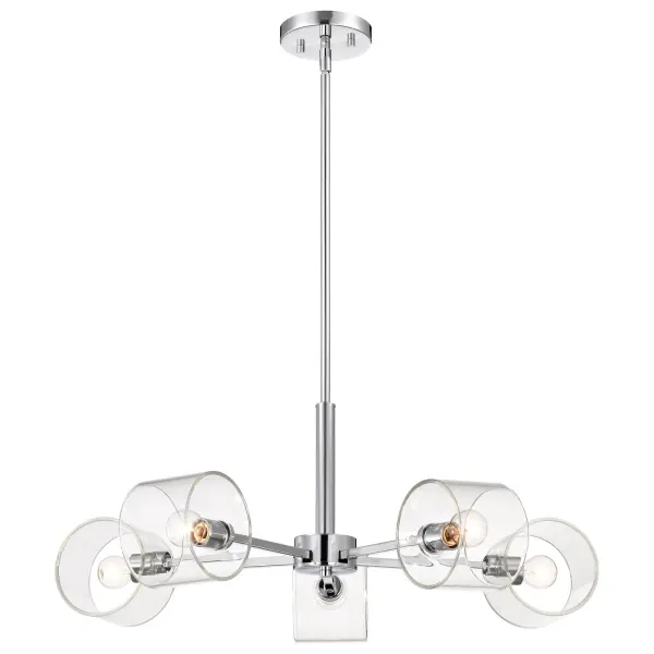 Marlowe 5-Light Chandelier in Polished Nickel - Image 8