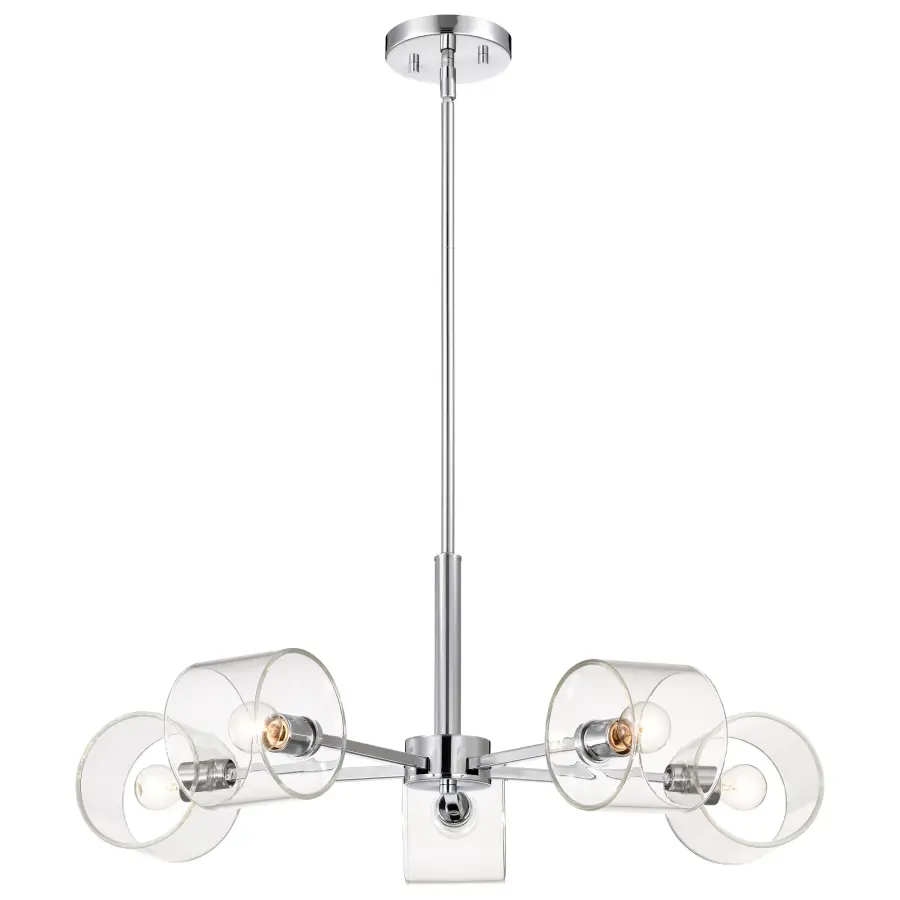 Marlowe 5-Light Chandelier in Polished Nickel - Image 8