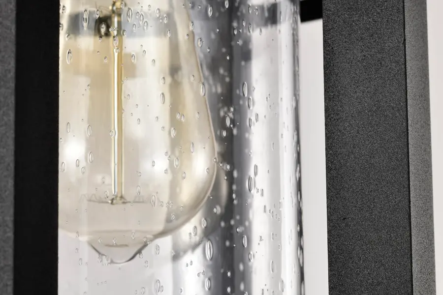 Wilton 1-Light Outdoor Hanging Lantern in Matte Black - Image 11